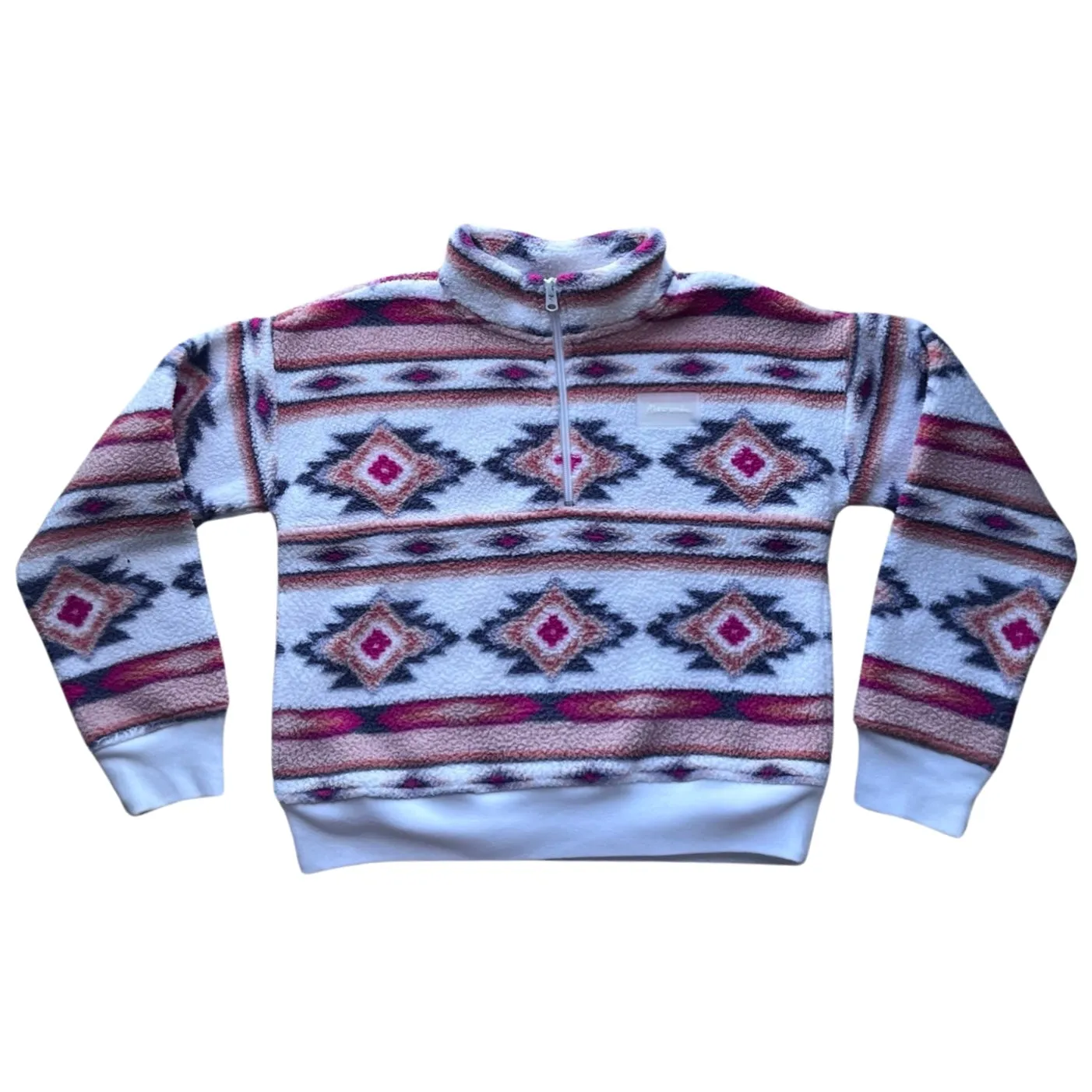 Abercrombie Kids half-zip sherpa sweater