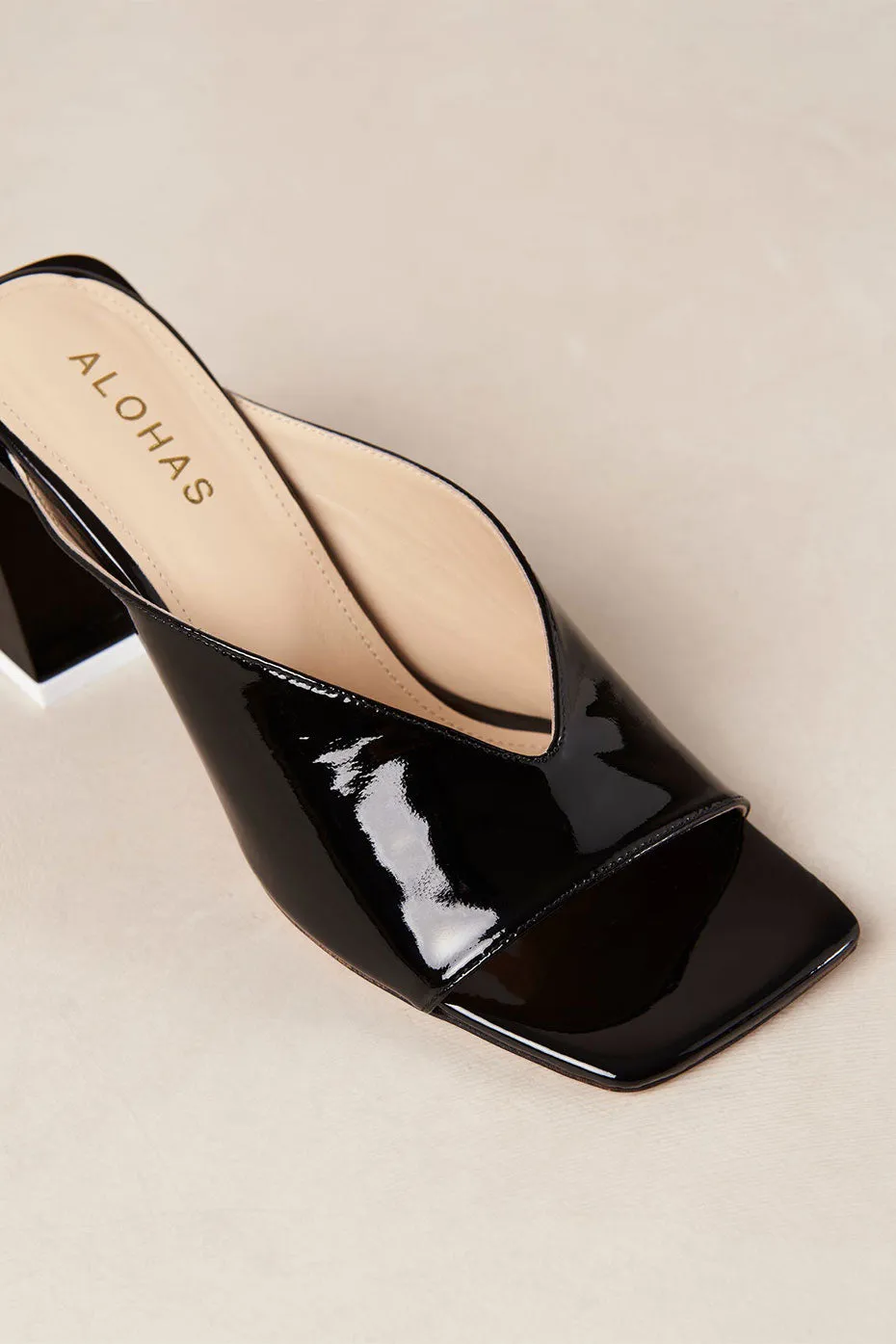 Black Tasha Leather Sandal