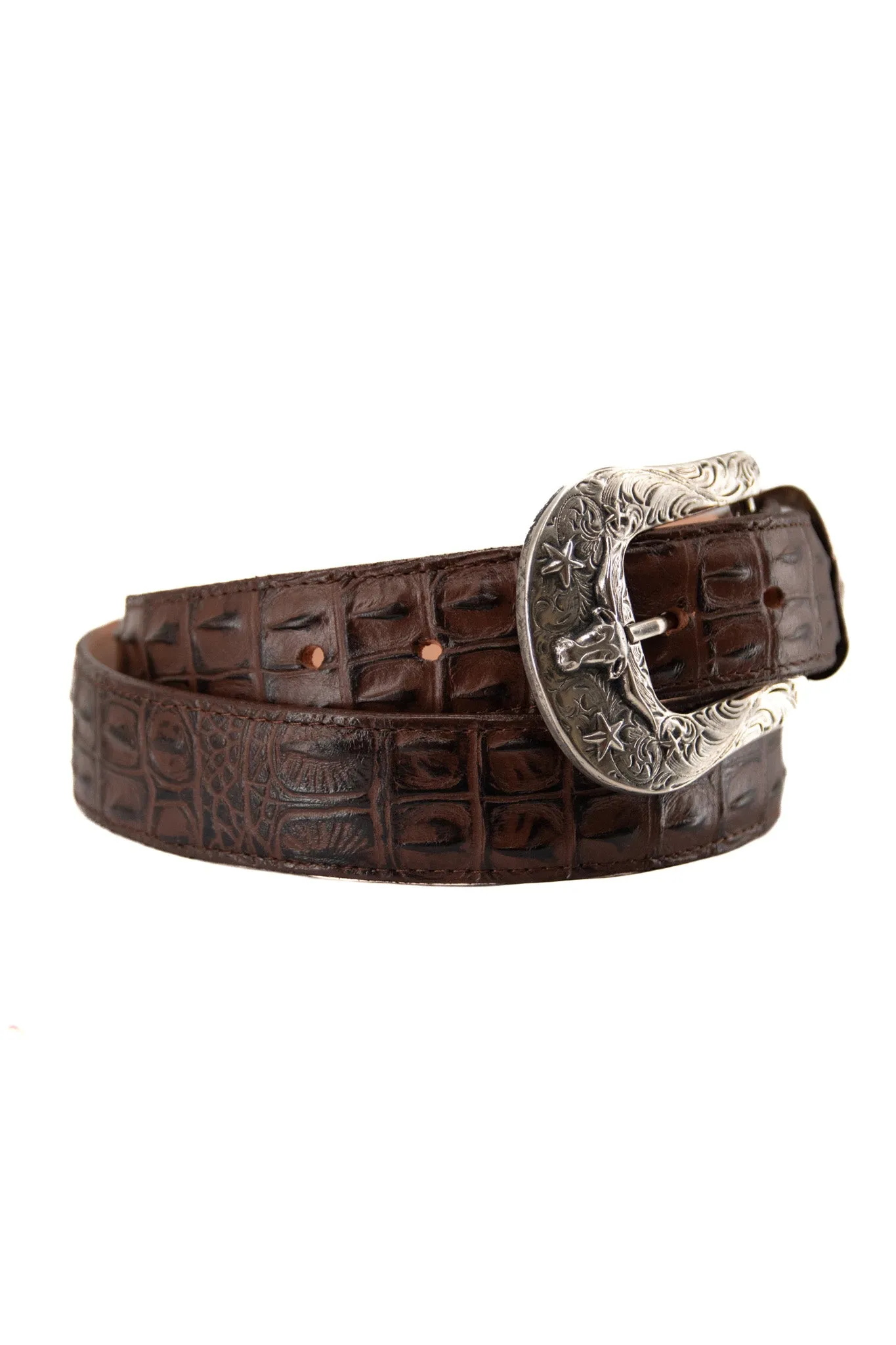 Caiman Hornback Cowboy Belt