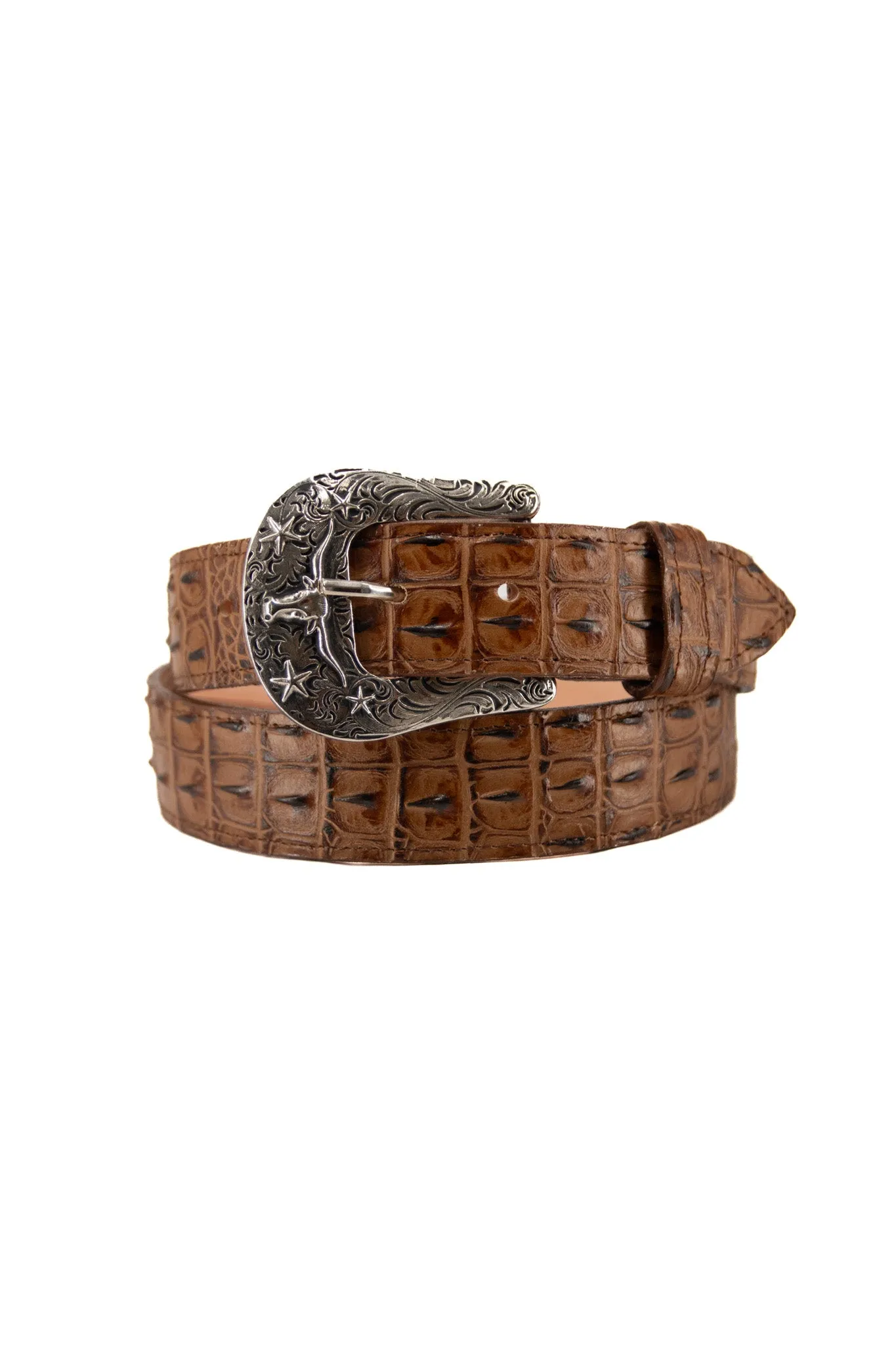 Caiman Hornback Cowboy Belt