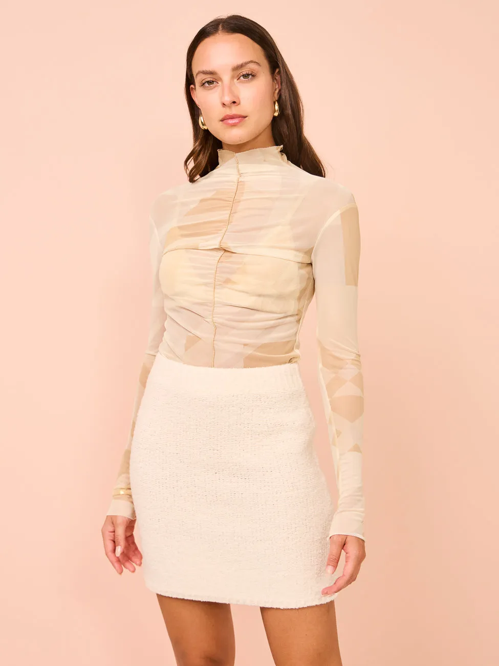 Camilla and Marc Lenora Mini Skirt in Cream