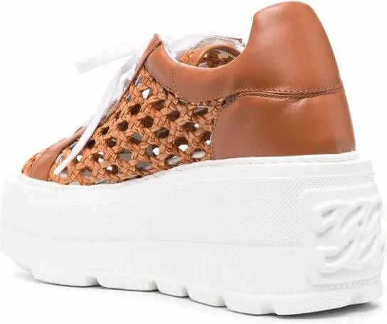 Casadei Nexus Versilia platform sneakers Brown