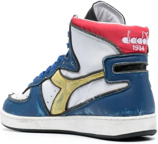 Diadora high-top colour-block sneakers White