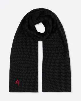 Houndstooth Merino Wool Scarf