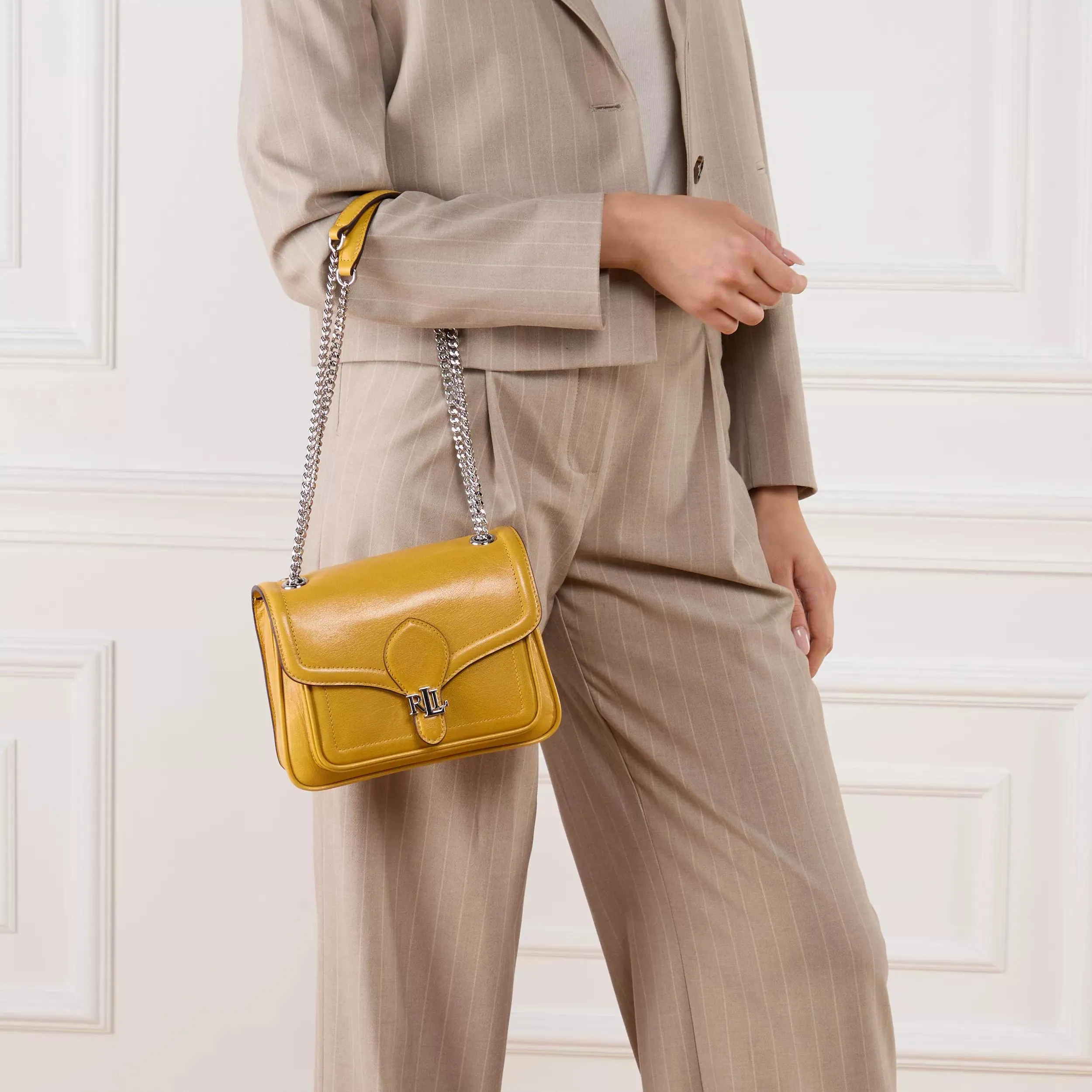 Lauren Ralph Lauren  Bradley Shoulder Bag Small Golden Sun