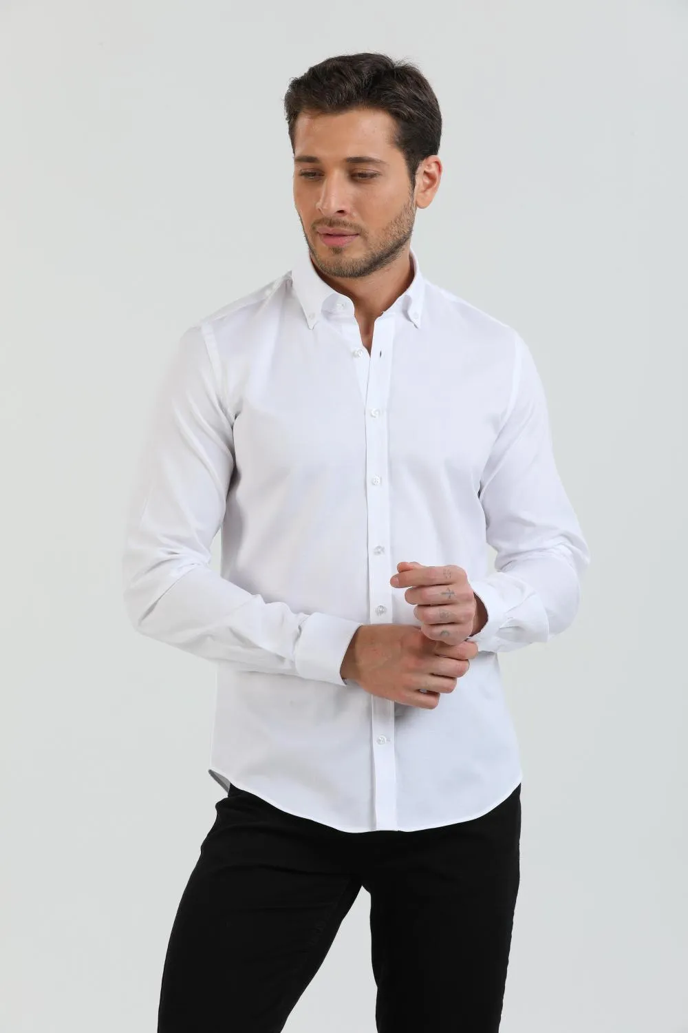 Leonardo Essentials Oxford Man Shirt White