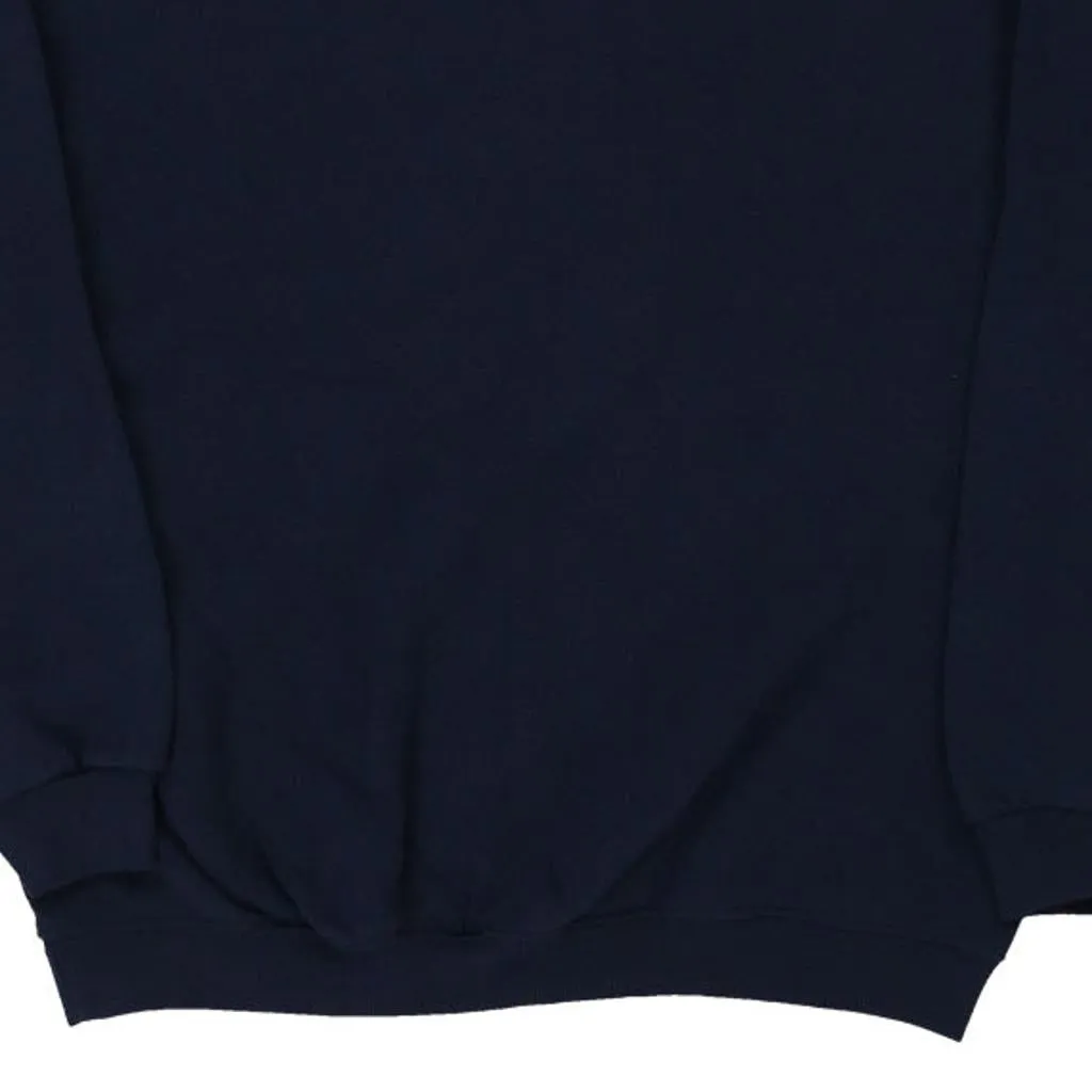Made in U.S.A. Phi Delta Theta Soffe Embroidered Sweatshirt - Large Navy Cotton Blend