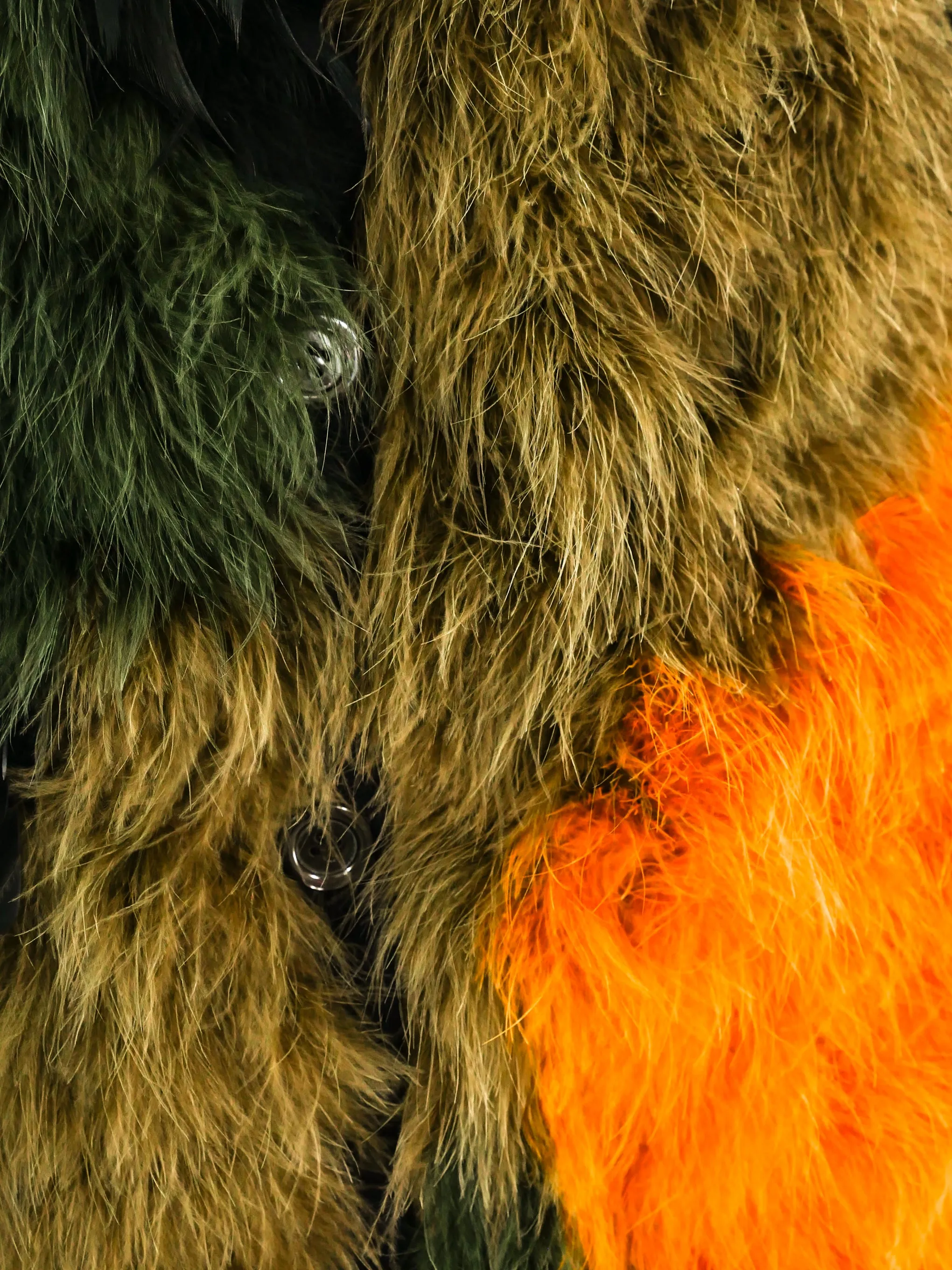 Multicolor Mixed Marabou Feather Jacket