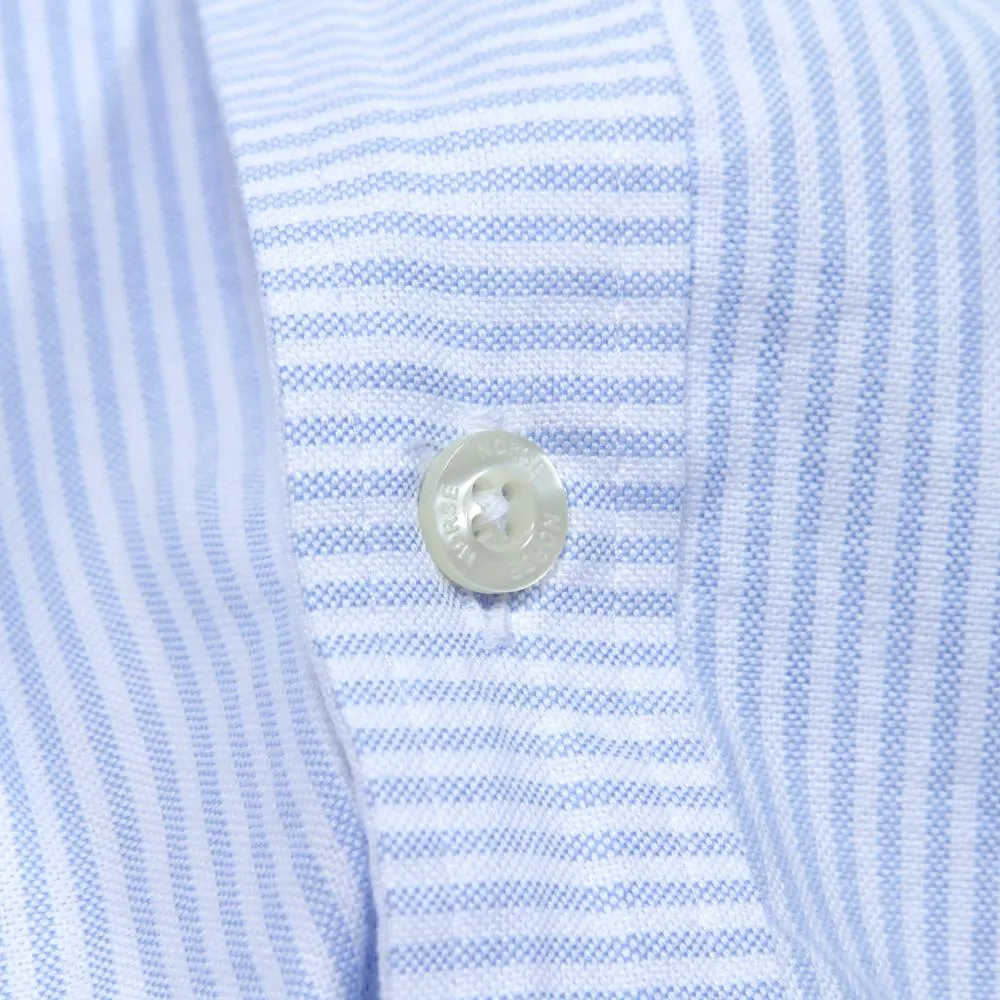 Norse Projects Asle Striped Oxford ShirtLight Blue
