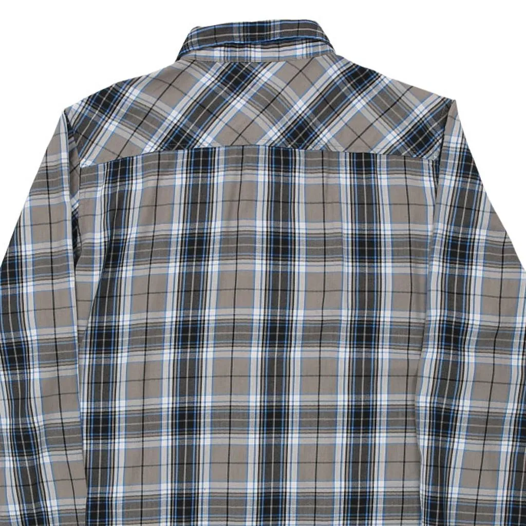 Oakley Checked Shirt - Large Grey Cotton