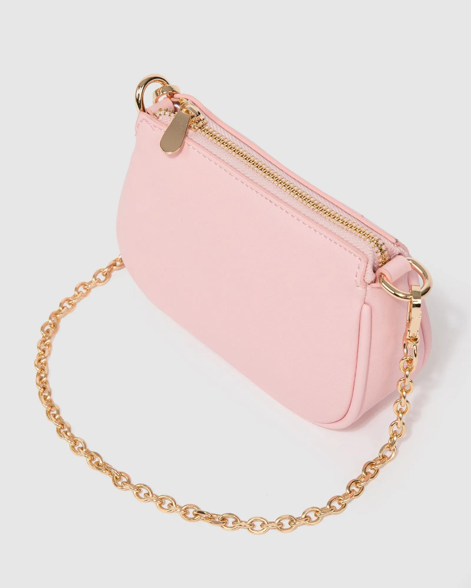 Pink Gaia Chain Mini Shoulder Bag