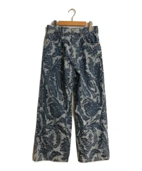 [Pre-owned] JUNYA WATANABE COMME des GARCONS Jacquard botanical denim pants JC-P020