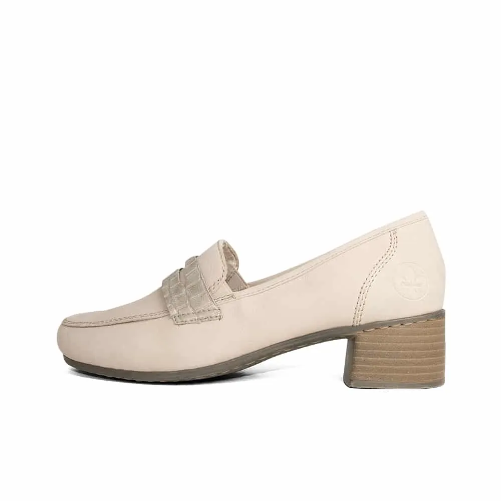 RIEKER 41662 Mariah Caramel Brown Pumps