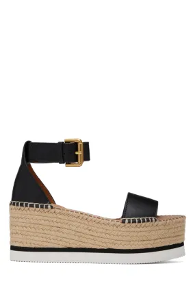 See By Chloe Glyn Platform Espadrille Black