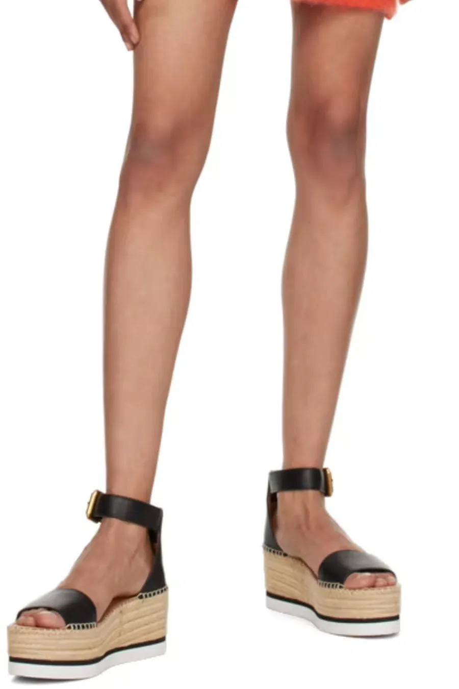 See By Chloe Glyn Platform Espadrille Black