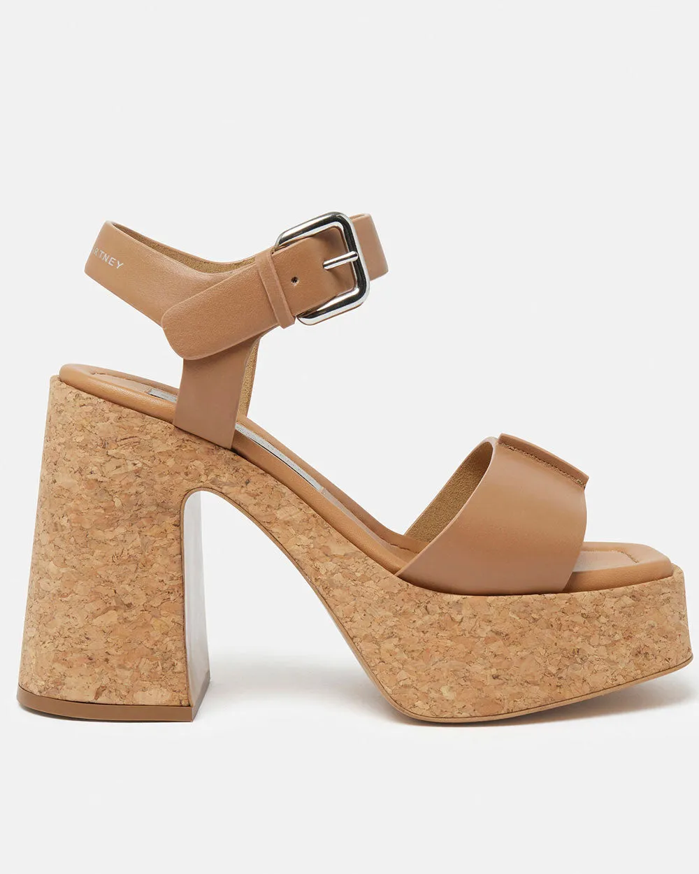 Skyle Buckled Platform Sandals in Brandy