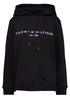 Tommy Hilfiger Women Est. Logo Hoodie Black