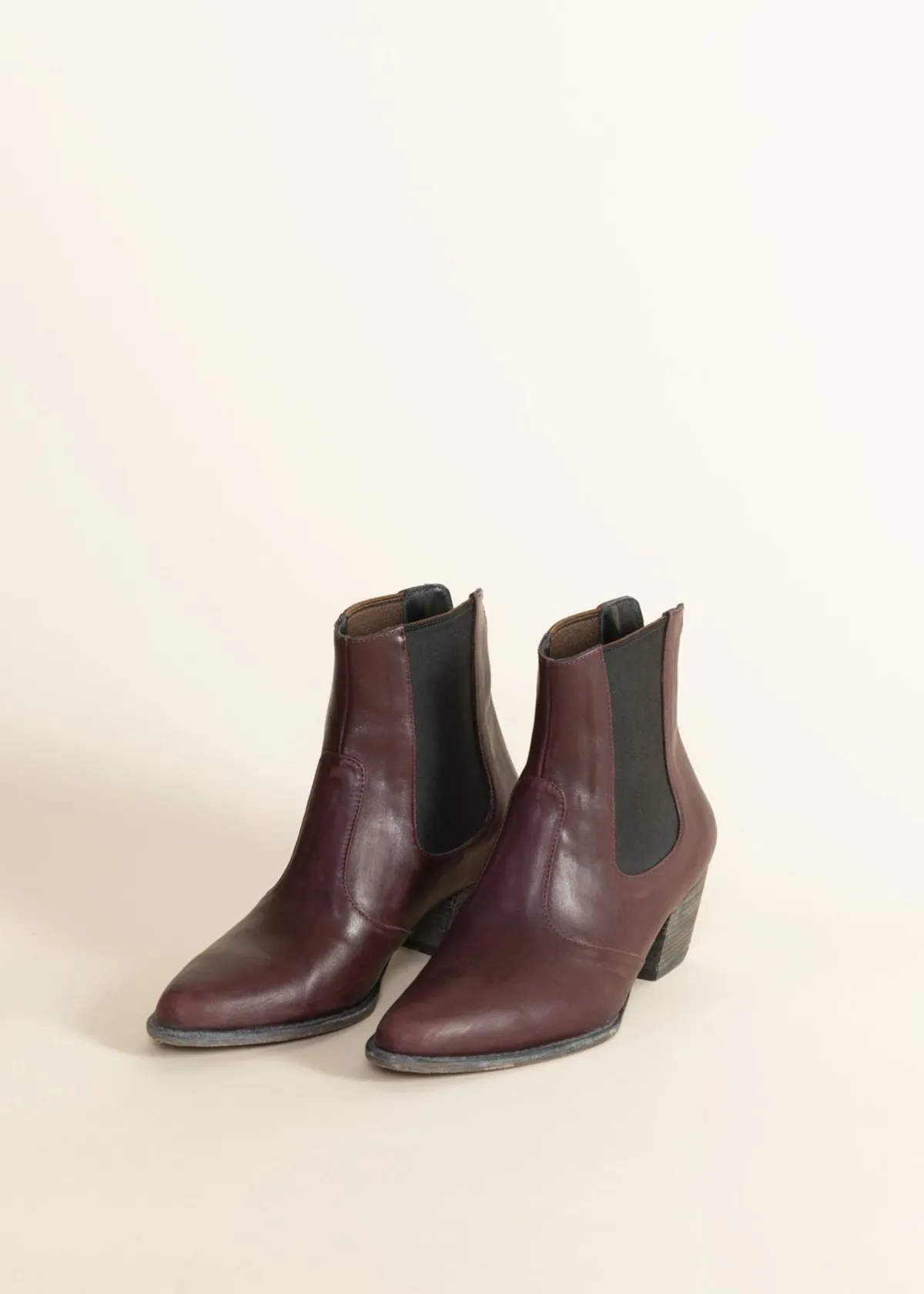 West Ankle Boot - burgundy