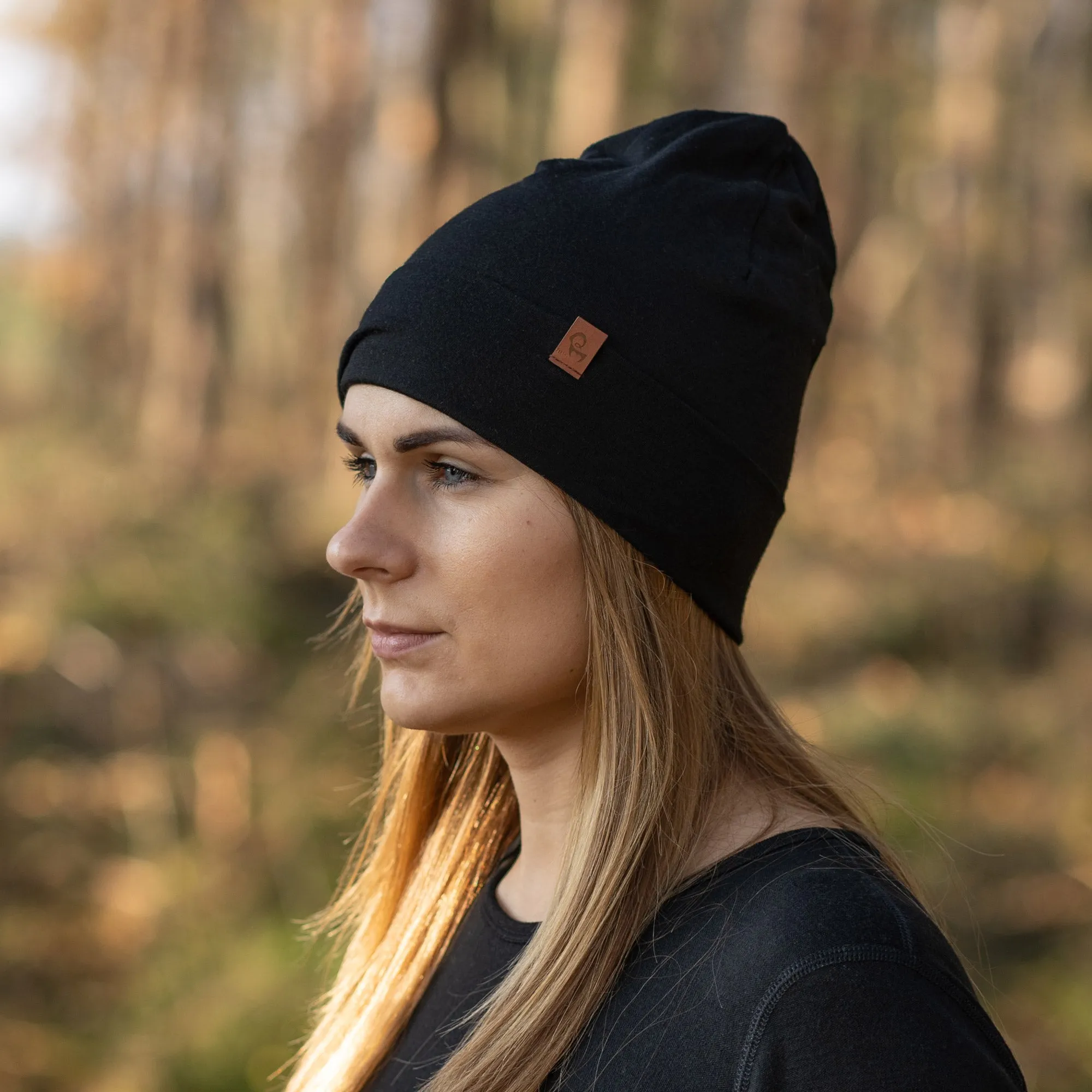 Women's Merino Beanie Black