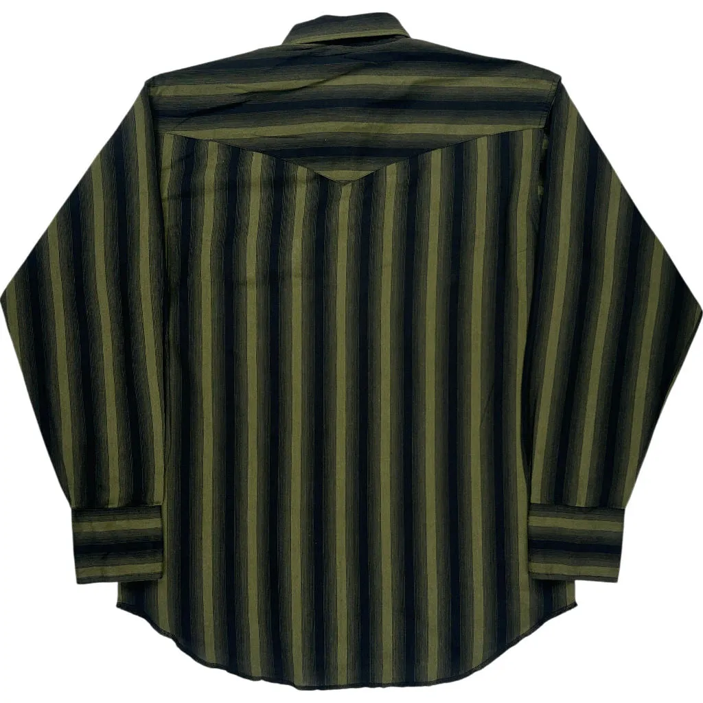 Wrangler Western Striped Shirt - Medium - Multicoloured Cotton